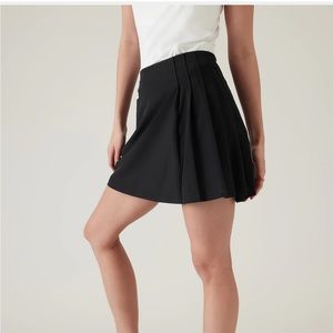 Athleta Fairway Pleated Skort Black XXS